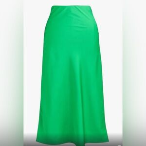 NWT J. Crew A-Line Midi Slip Skirt in Vintage Kelly Green Women’s size small